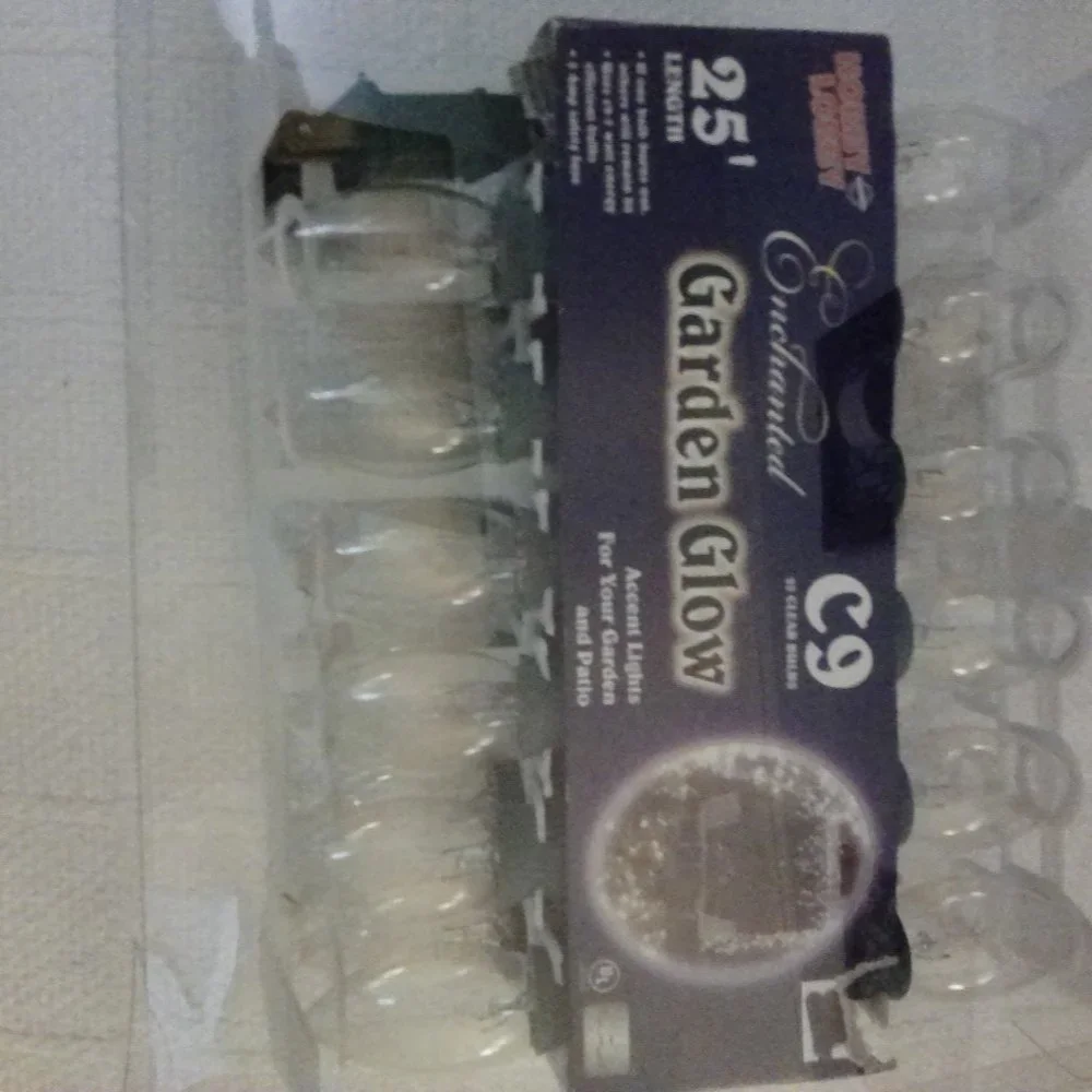 NWOT GARDEN GLOW ACCENT STRING LIGHTS 25' LENGTH